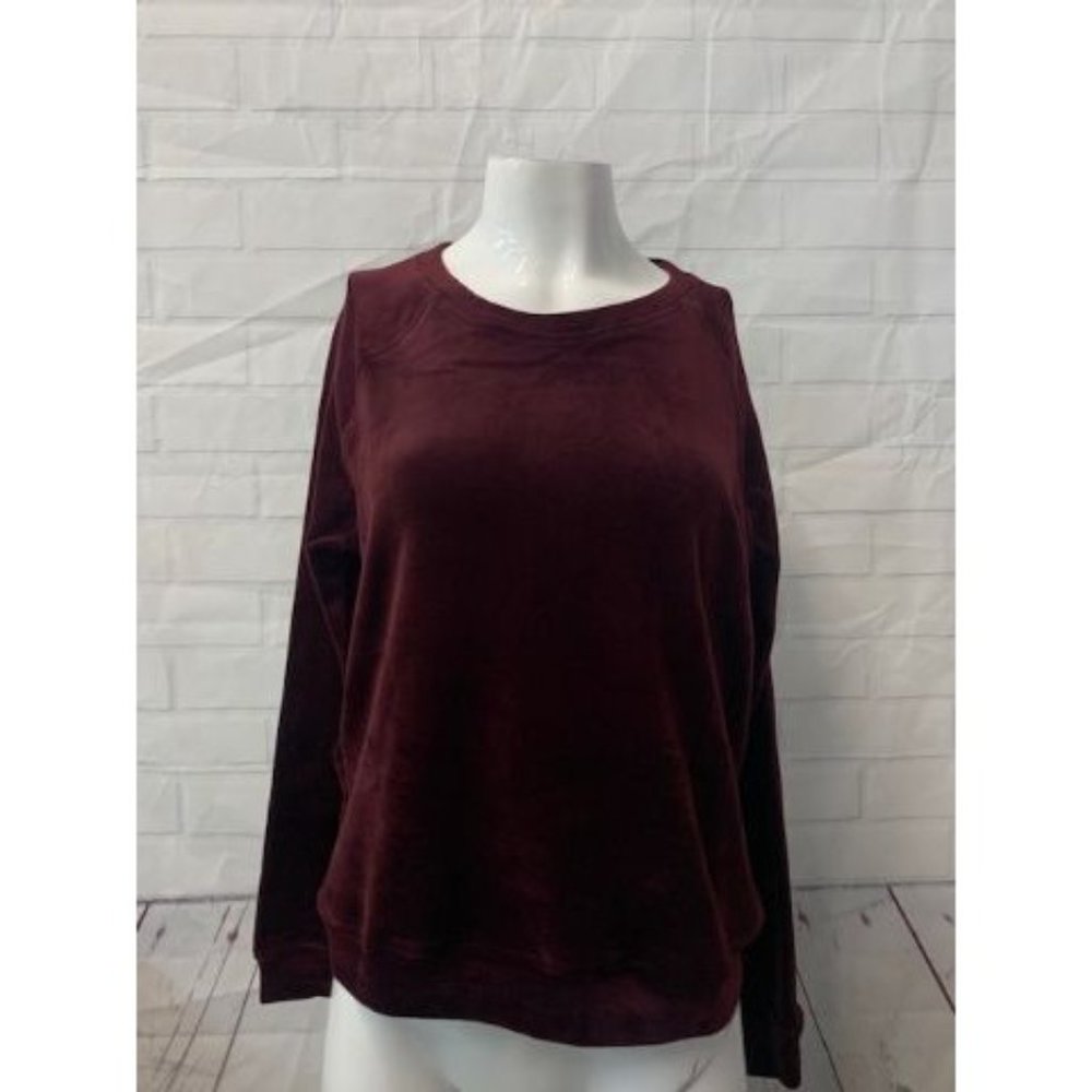 Women's Gloria Vanderbilt Soft Pullover Sweater Wine Purple Small